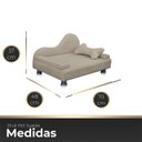 Ver imagem 6 de Mini Sofá Cama Divã Pet Cães e Gatos Orgânico Confortável e Reforçado Suede