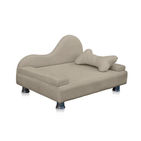 Mini Sofá Cama Divã Pet Cães e Gatos Orgânico Confortável e Reforçado Suede