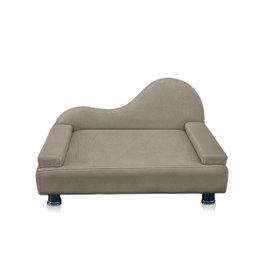 Mini Sofá Cama Divã Pet Cães e Gatos Orgânico Confortável e Reforçado Suede - 4