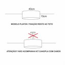 Ver imagem 2 de Luminária de Teto Plafon Redondo de Sobrepor Tom Luz Iluminação