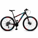 Ver imagem 1 de Bicicleta Aro 29 Cripto 21 Marchas Freios Disco C- Suspensão - 21" Preto-azul e Vermelho