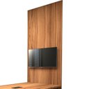 Ver imagem 2 de Painel para TV até 40 Polegadas em MDF 195x90cm Nogal Corporate