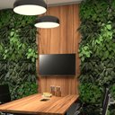 Ver imagem 1 de Painel para TV até 40 Polegadas em MDF 195x90cm Nogal Corporate