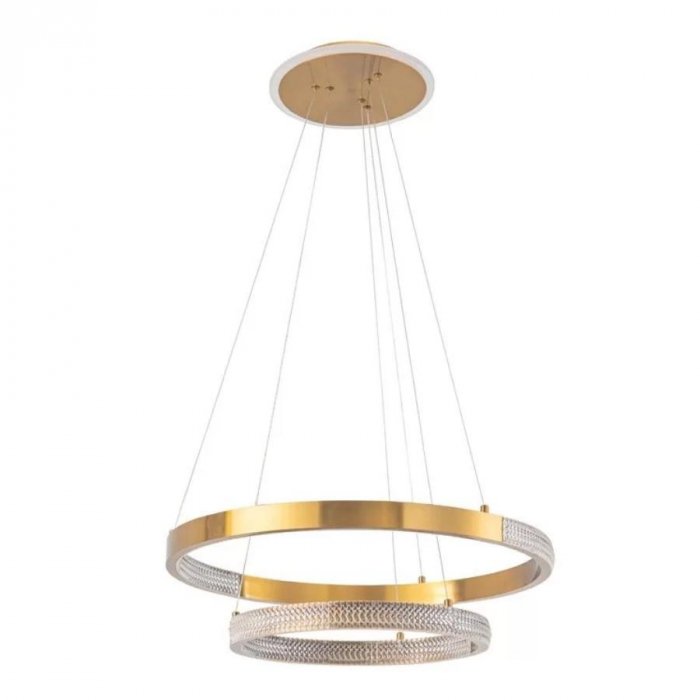 PENDENTE LED LIAN 2 MOD. 53W 3000K DOURADO 2200 NORDECOR - 1