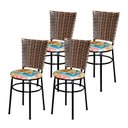 Ver imagem 1 de 4 Cadeiras Pretas para Mesa Hawai Avelã Assento Floral:happy Hour