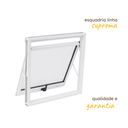 Ver imagem 6 de Janela Alto Padrão Maxiar de Banheiro Linha Suprema 50x50cm Esquadria de Alumínio Branco