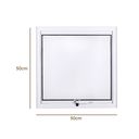 Ver imagem 4 de Janela Alto Padrão Maxiar de Banheiro Linha Suprema 50x50cm Esquadria de Alumínio Branco