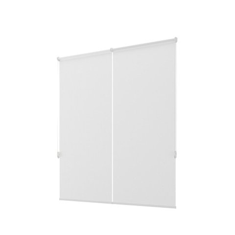Persiana Rolô Tela Solar 5% Kit Larg 2,30x1,30 Alt:Branco