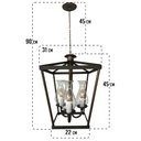 Ver imagem 2 de Luminaria Ferro Para Espaços de Festas Estilo Lampião Com Cúpulas De Vidro Libertas Rosas Artesanato