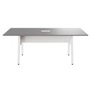 Ver imagem 6 de Mesa de Reunião 2,0m 8 Pessoas Cinza Sagrado com Branco F5 Office