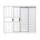 Ver imagem 2 de Janela de Correr Alumínio Branco 03F Veneziana c/Grade Classic - 120x150