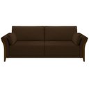 Ver imagem 3 de Sofá Living 3 Lugares 222cm Pés Madeira Roya M22 Veludo Marrom - Mpozenato