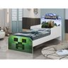 Cama Infantil Quarto Menina Menino Adesivado 100% Mdf Minecraft Ad - 5