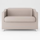 Ver imagem 4 de Kit 02 Poltrona Decorativa+ Sofá Namoradeira – Balaqui Decor Cor:Bege