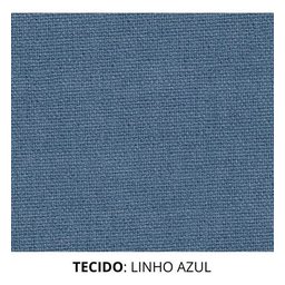 Poltrona Amamentação Linho Azul Balanço Puff Quarto Bebe - 7