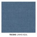 Ver imagem 7 de Poltrona Amamentação Linho Azul Balanço Puff Quarto Bebe