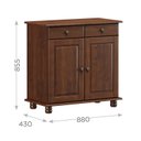 Ver imagem 4 de Buffet Aparador 2 Portas 2 Gavetas