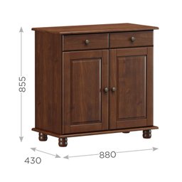 Buffet Aparador 2 Portas 2 Gavetas  - 4