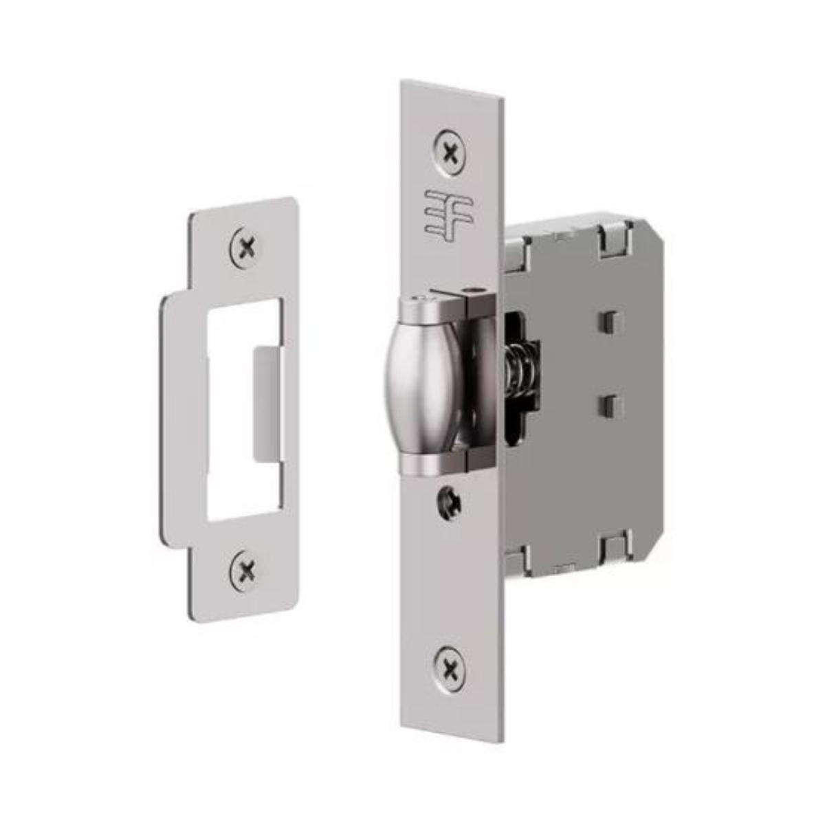 Fecho Mini Rolete Porta Pivotante Inox Cromado 3f