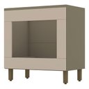 Ver imagem 1 de Balcão Forno de Embutir Évelin com Tampo para Cooktop Duna Cristal – Henn