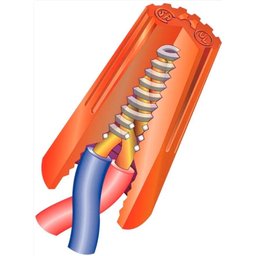 500 X Conector De Torção Emenda Fios Cabos Azul 0,8 - 3,9mm - 7