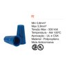 500 X Conector De Torção Emenda Fios Cabos Azul 0,8 - 3,9mm - 2