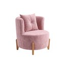 Ver imagem 4 de Kit 2 Poltronas Orgânica Curva Luna Veludo Rosê - Montanaris Decor