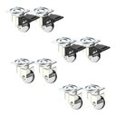 Ver imagem 1 de Kit de 8 Rodizio Gel Silicone Giratório Roda 35mm 4 com + 4 sem Trava