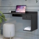 Ver imagem 2 de Mesa / Escrivaninha Suspensa Estilo Bancada 1 Gaveta com Corrediça Telescópica para Otimizar Seu Esp