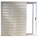 Ver imagem 4 de Janela de Alumínio Branco Veneziana de Correr 3 Folhas sem Grade Cmc Modular - 1.50 (l) X 1.00 (a)