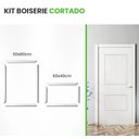 Ver imagem 3 de Boiserie Autocolante Roda Meio Porta Kit 60x80cm e 60x40cm