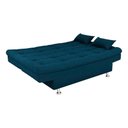 Ver imagem 2 de Sofá Cama 3 Lugares com Pillow Reclinável 190 Larg Salomé Matrix