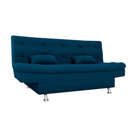 Sofá Cama 3 Lugares com Pillow Reclinável 190 Larg Salomé Matrix