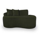 Ver imagem 2 de Sofá Design Robusto Elegante Curvo Bouclé:verde Musgo