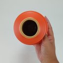 Ver imagem 3 de Vaso Valvola Decorativo Cachepô Enfeite 16x12x12cm Cerâmica Laranja