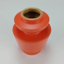 Ver imagem 6 de Vaso Valvola Decorativo Cachepô Enfeite 16x12x12cm Cerâmica Laranja