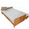 Sofá Cama Paris Ii Ripado Acquablock Madeira Maciça Natural - Branco Off - 2