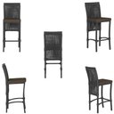 Ver imagem 5 de Mesa Bistrô e 2 Banquetas Roma Preta Corda Náutica Estofado 9 Trama Original