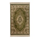 Ver imagem 1 de Tapete Persa Verde com Bege Ideal para Quarto e Sala 160x235