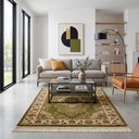 Ver imagem 2 de Tapete Persa Verde com Bege Ideal para Quarto e Sala 160x235