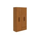 Ver imagem 1 de Guarda Roupa Solteiro 4 Portas e 2 Gavetas Zeus Rovere/amêndoa - Lopas