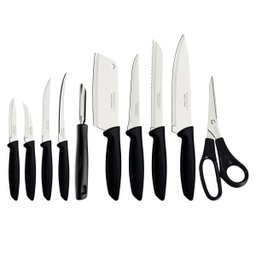 Jogo de Facas 10pcs Plenus Preto Aço Inox 23498065 - 1