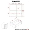 Gabinete Suspenso para Banheiro 60cm - 4
