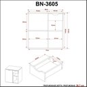 Ver imagem 6 de Gabinete Suspenso para Banheiro 60cm Laranja/Amendoa/Branco