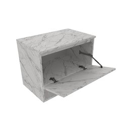 Balcão Gabinete Suspenso para Banheiro 60cm com 1 Porta e Nicho BN3606  - 4