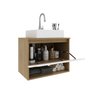 Balcão Gabinete Suspenso para Banheiro 60cm com 1 Porta e Nicho BN3606 - 5