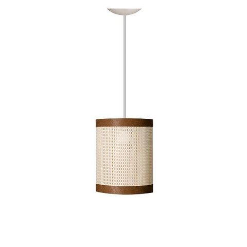 Lustre Pendente Rústico Madeira e Telinha Oriental Moderno:luminária Palha/fio Branco