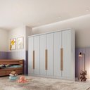 Ver imagem 1 de Guarda Roupa Infantil Sofia 100 Mdf 6 Portas e 2 Gavetas Moderna Mobília