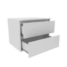 Gabinete Suspenso para Banheiro 60cm 2 Gavetas BN3607  - 3