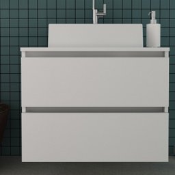 Gabinete Suspenso para Banheiro 60cm 2 Gavetas BN3607  - 2